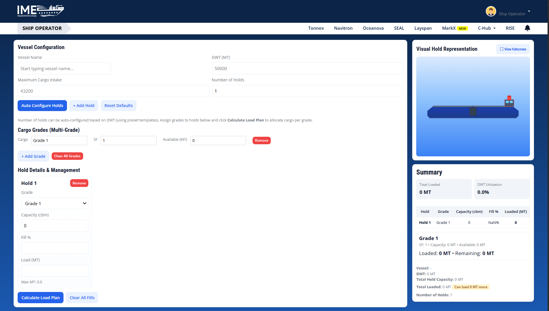 Navitron voyage estimator, vessel and cargo details, fuel consumption breakdown, bunker cost, and full P&L